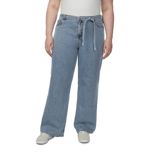 Buffalo Jeans Women's Wide Leg Belted Jean