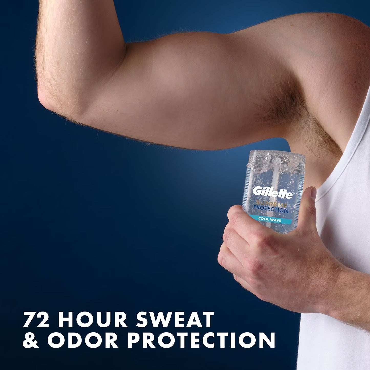 Gillette 6 in 1 Deodorant for Men Clear Gel Antiperspirant, Cool Wave, 3.8 oz., 5 pk.