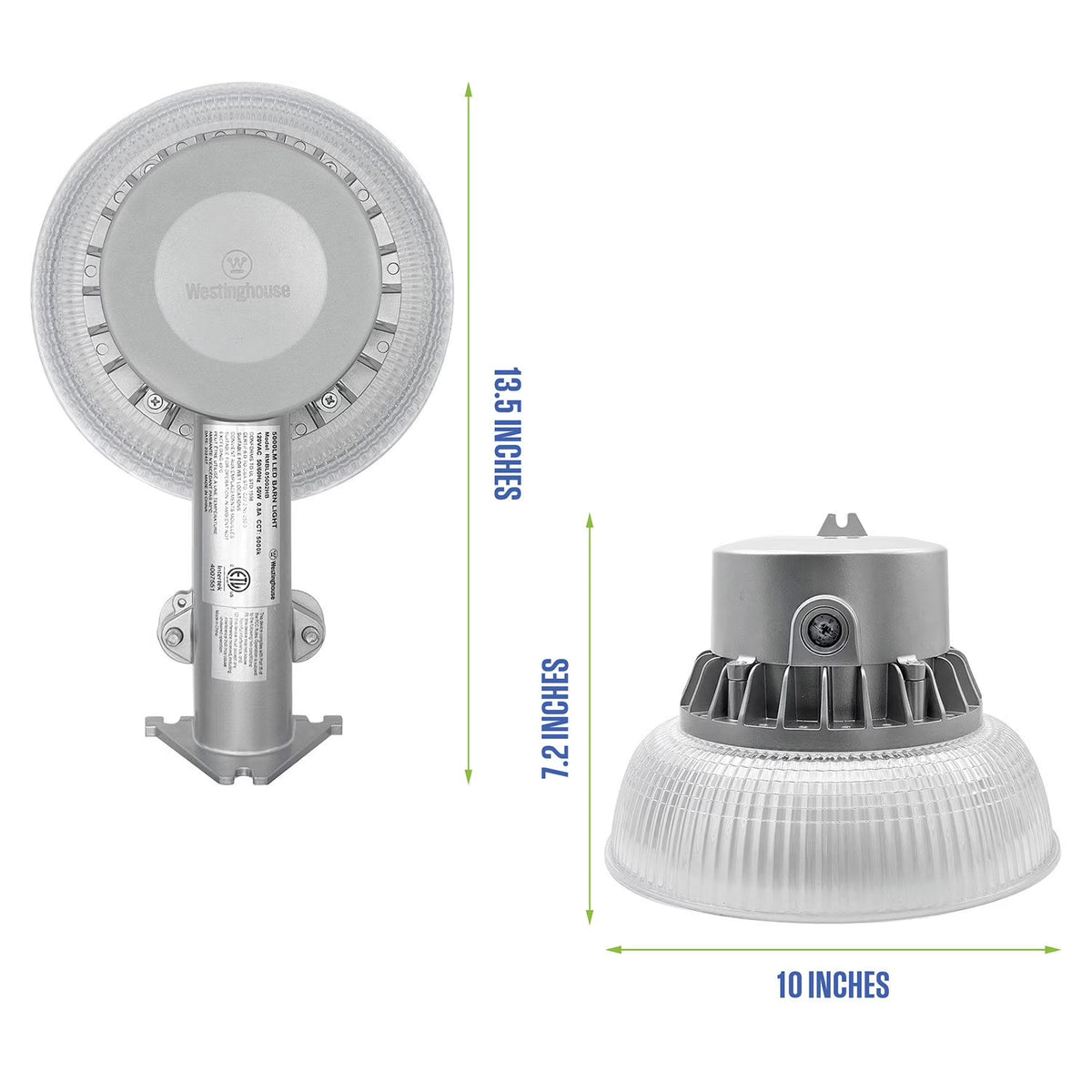 Westinghouse 5000 Lumen Wired Barn Light, Set of 2
