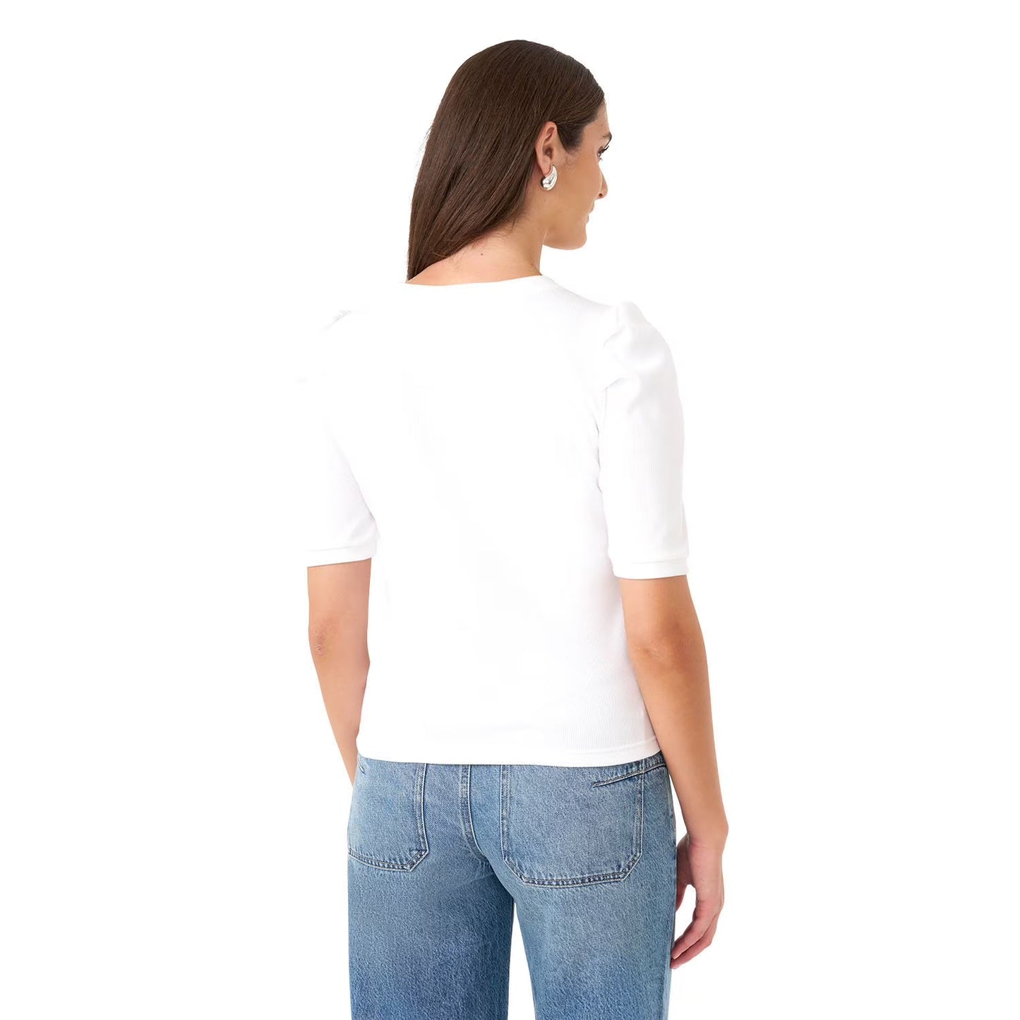Rebecca Minkoff Women's Puff Sleeve Top