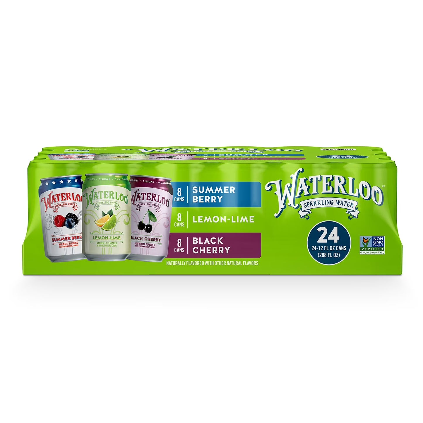 Waterloo Sparkling Water Variety Pack 12 fl. oz., 24 pk.