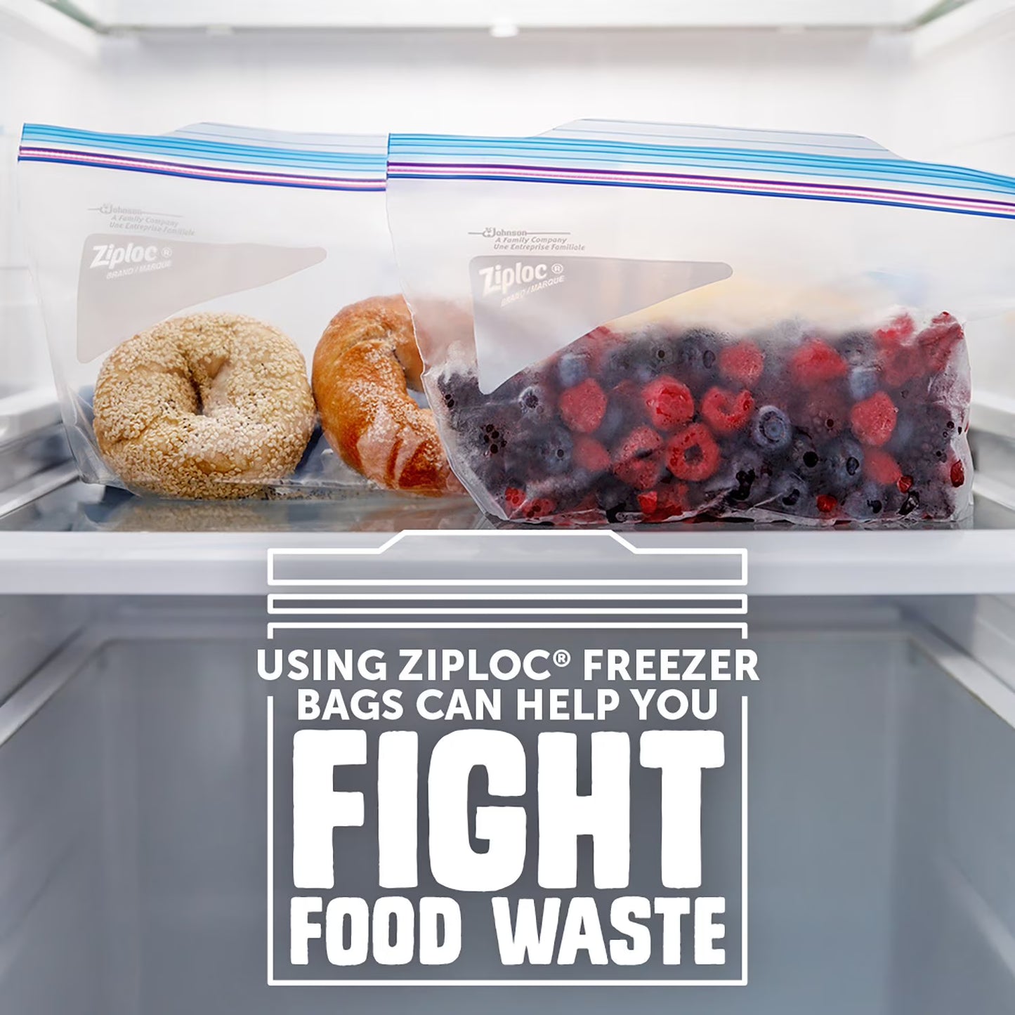 Ziploc Brand Half Gallon Freezer Storage Bags, Expandable Bottom, Grip ’n Seal Technology, 160 ct.